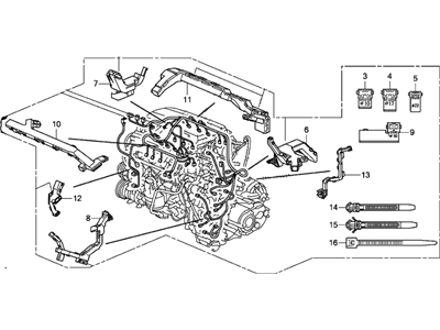 Honda 32110-RJE-A70 Wire Harness, Engine