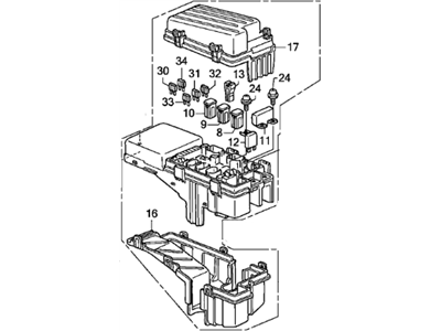 Honda 38250-SJC-A04 Box Assembly, Relay