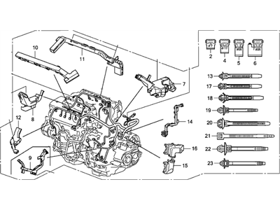 Honda 32110-R72-A01 Wire Harness, Engine