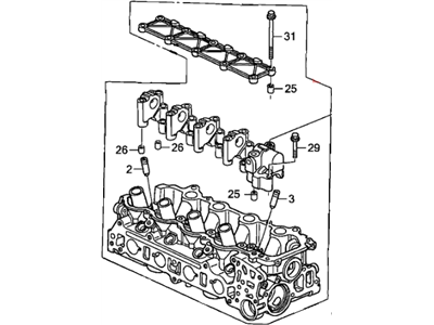 Honda 12100-RMX-000 Cylinder Head Assembly