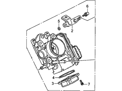 Honda 16400-RMX-003 Throttle Body, Electronic Control (Gma8A)