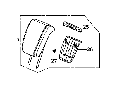 Honda 82140-TK8-A02ZB Headrest *NH767L*