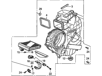Honda 80225-TK8-A02 Evaporator Assembly