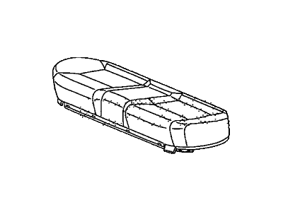 Honda 82131-SNF-A01ZB Cover, Rear Seat Cushion Trim (Pearl Ivory)