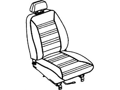 Honda 77400-658-772ZD Seat Assy., L. FR. *YR34L* (NEAT BEIGE)