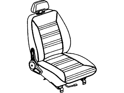 Honda 77200-658-676ZE Seat Assy., R. FR. *YR34L* (NEAT BEIGE)