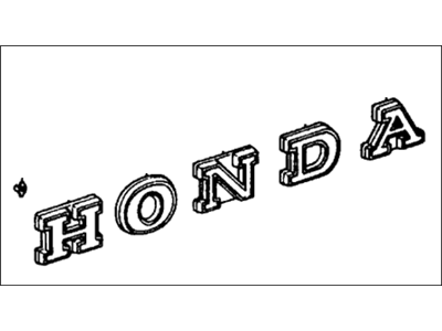 Honda 87301-634-004 Emblem, Rear