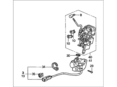 2001 Honda CR-V Door Lock Actuator - 72610-S10-J11