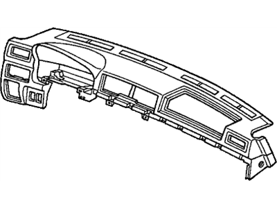 Honda 77102-S10-A01ZA Panel, Instrument (Upper) *NH264L* (CLASSY GRAY)