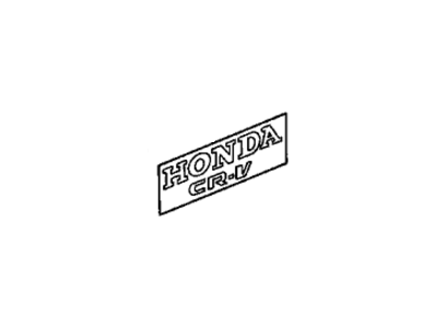Honda 75723-S10-A01ZA Sticker (Typea) (Cr-V)