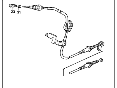 1998 Honda CR-V Shift Cable - 54315-S10-A52