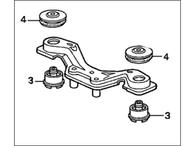 Honda 50710-S10-A01 Mounting A, RR. Differential