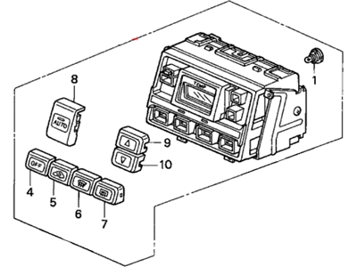 Honda 79650-S0X-A42 Control Assy., Auto Air Conditioner