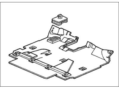 Honda 83301-S0X-A03ZC Floor Mat, FR. *YR168L* (LIGHT TAUPE)