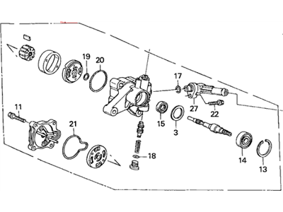 Honda 06561-P8F-505RM Pump Sub-Assembly, Power Steering (Reman)