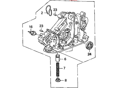 Honda 15100-P8A-A01 Pump Assembly, Oil