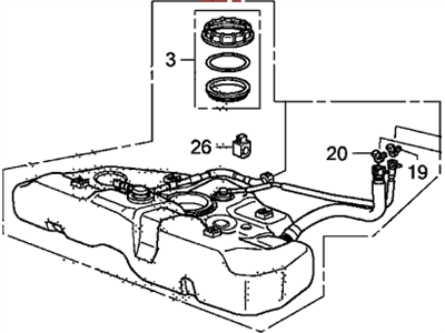 Honda Accord Fuel Tank - 17044-TA0-L00