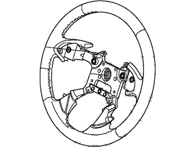 Honda 78501-TA0-A91ZA Wheel, Steering (Graphite Black) (Leather)
