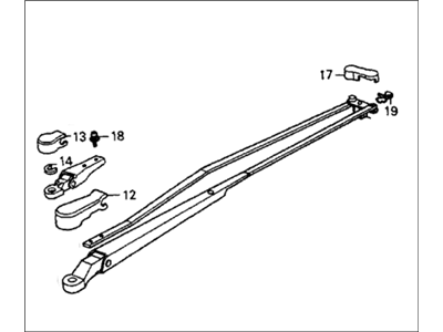 1985 Honda CRX Wiper Arm - 38430-SB2-671