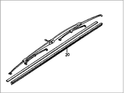 Honda CRX Wiper Blade - 38450-SB2-671