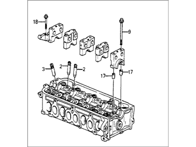Honda 12100-PD2-662 Cylinder Head Assembly