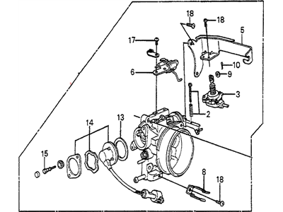 Honda 16400-PD6-671 Body Assembly, Throttle