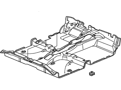 Honda 83301-SVA-A02ZB Carpet, Floor *YR327L* (PEARL IVORY)
