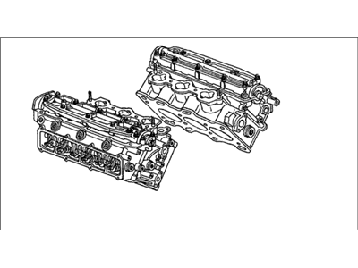Honda 10003-P0G-A01 General Assembly, Cylinder Head