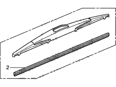 Honda 76730-TM8-003 Blade, Rear Windshield Wiper (400Mm)