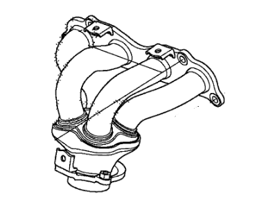 Honda 18100-RZA-000 Manifold, Exhuast