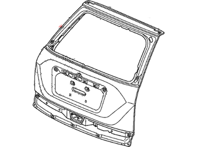 Honda 68100-SWA-A80ZZ Tailgate (DOT)