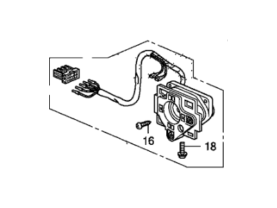 Honda 76215-SWA-C21 Actuator, Driver Side (Heated)