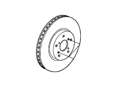 Honda 45251-SWA-A20 Disk, Front Brake