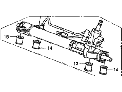 Honda 06536-SWA-505RM Rack Assembly, Power Steering (Reman) (53600-Swa-A01Rm/08M-Swa-A0)
