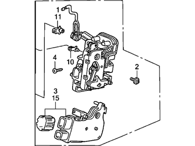 Honda Pilot Door Lock Actuator - 72650-S9V-A13