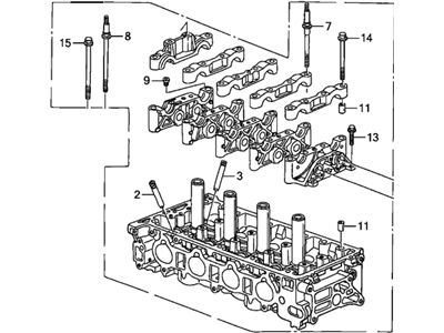 Honda Civic Cylinder Head - 12100-RBC-000