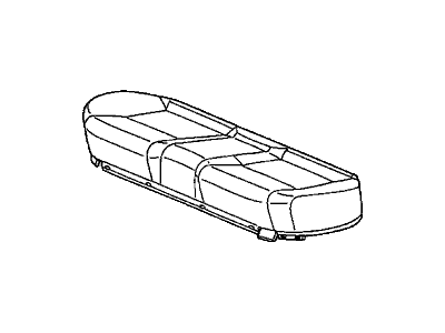 Honda 82131-SNE-A31ZA Cover, Rear Seat Cushion Trim (Atlas Gray) (Leather)
