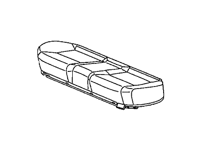 Honda 82131-SNE-A41ZA Cover, Rear Seat Cushion Trim (Graphite Black)