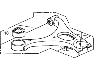 Honda 51350-SVB-A02 Arm, Right Front (Lower)