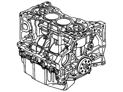 Honda 10002-PPA-A01 General Assy., Cylinder Block (DOT)