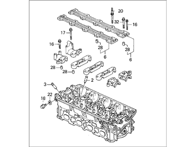 Honda 12100-P30-010 Cylinder Head Assembly