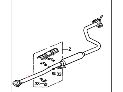 1996 Honda Del Sol Exhaust Pipe - 18220-SR2-305