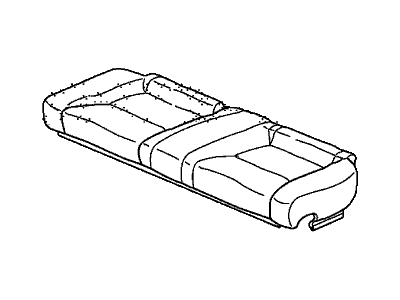 Honda 82131-TS8-L61ZE Cover, Rear Seat Cushion Trim (Mono Gray) (Leather)