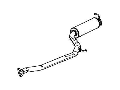Honda Civic Exhaust Pipe - 18220-TS9-A02