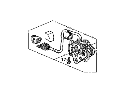 Honda 76215-TA0-A11 Actuator, Driver Side (Flat) (Heated)