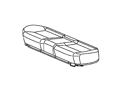 Honda 82131-SNE-A11ZB Cover, Rear Seat Cushion Trim (Pearl Ivory)