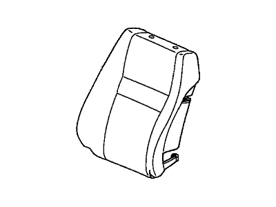 Honda 81521-SNE-A21ZA Cover, Left Front Seat-Back Trim (Atlas Gray) (Side Airbag)