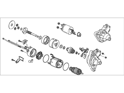 Honda 06312-PLR-505RM Starter Motor Assembly (Reman)