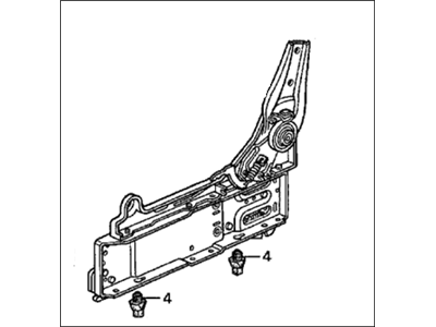 Honda 81650-SX0-A11 Adjuster, Driver Side Middle Seat Reclining