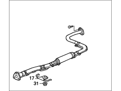 1991 Honda Accord Exhaust Pipe - 18220-SM5-A11
